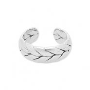 Ringen van Stainless steel Roestvrij staal (RVS) Silver
