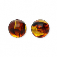 16 mm kralen van acryl round Orange brown