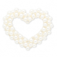 Statement hangers open heart White