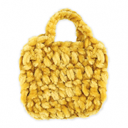Gehaakte tasjes handgemaakt Ochre yellow