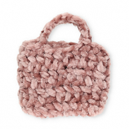 Gehaakte tasjes handgemaakt Mauve pink