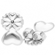 Benodigdheden van Stainless steel Roestvrij staal (RVS) oorbellen stoppers Silver