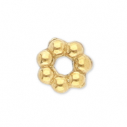 Kralen van Stainless steel Roestvrij staal (RVS) spacer Bali ring 3mm Gold