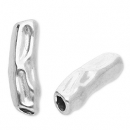 Kralen van stainless steel Roestvrij staal (RVS) tube Silver