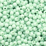 4 mm kralen van acryl matt Pastel green
