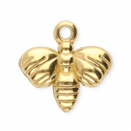 Bedels van Stainless steel Roestvrij staal (RVS) bee Gold
