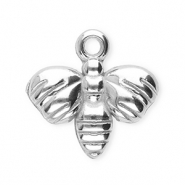 Bedels van Stainless steel Roestvrij staal (RVS) bee Silver