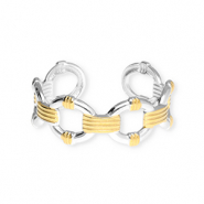 Ringen van Stainless steel Roestvrij staal (RVS) Silver-gold