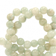 6mm kralen natuursteen Ice green