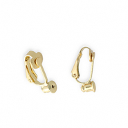 Eco-brass&reg; Metaal onderdelen DQ&reg; clipoorbellen met stopper Goud (nikkelvrij)