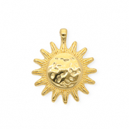 Metaal bedels DQ&reg; sun Goud (nikkelvrij)