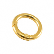 Metaal onderdelen DQ sleutelhanger 20mm Goud (nikkelvrij)