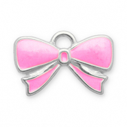 Bedels van Stainless steel Roestvrij staal (RVS) bow Silver-pink