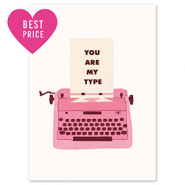 BY31&reg; Kaartjes voor sieraden "You are my type" White-dark pink-dark brown-beige