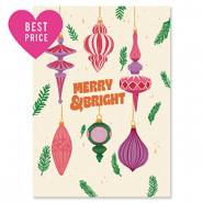 BY31&reg; Kaartjes voor sieraden "Merry & Bright" Off white-pink-purple-dark green