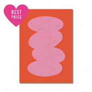 BY31&reg; Kaartjes voor sieraden oval Red-light pink