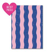 BY31&reg; Kaartjes voor sieraden waves Blue-light pink