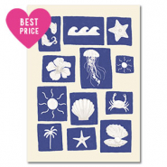 BY31&reg; Kaartjes voor sieraden nature White-blue