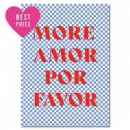 BY31&reg; Kaartjes voor sieraden "More amor" Light blue-white-red
