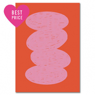 BY31&reg; Kaartjes voor sieraden oval Red-light pink