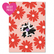 BY31&reg; Kaartjes voor sieraden "One of a kind" Red-orange-black-white