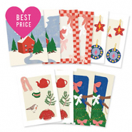 Kaartjes voor sieraden assorted christmas Multicolor