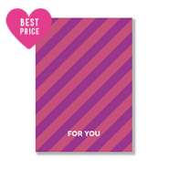 Kaartjes voor sieraden "For you" Purple-pink
