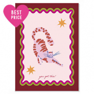 Kaartjes voor sieraden "you got this" Red
