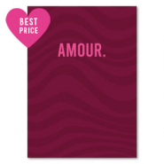 Kaartjes voor sieraden "amour" Red