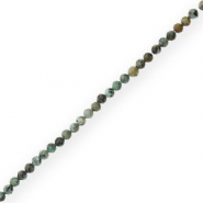 Kralen natuursteen chalcedoon (jaspis) 4mm facet geslepen Multicolour green