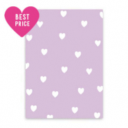 Kaartjes voor sieraden hearts Lilac