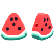 Polymeer kraal watermeloen Red-green