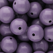 20 mm kralen van DQ acryl shiny Purple haze 18-3718 TCX