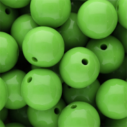 18 mm kralen van DQ acryl shiny Vibrant green 16-6339 TCX