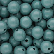 14 mm kralen van DQ acryl shiny Cameo blue 15-4414 TCX