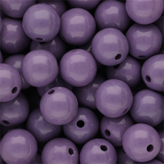 14 mm kralen van DQ acryl shiny Purple haze 18-3718 TCX