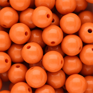 14 mm kralen van DQ acryl shiny Orange peel 16-1359 TCX
