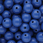 12 mm kralen van DQ acryl shiny Dazzling blue 18-3949 TCX