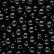 10 mm kralen van DQ acryl shiny Black