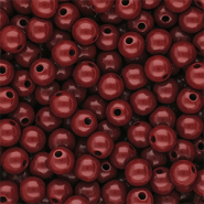 10 mm kralen van DQ acryl shiny Salsa red 18-1657 TCX