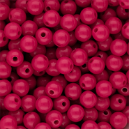 8 mm kralen van DQ acryl shiny Fuchsia 17-2031 TCX