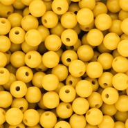 8 mm kralen van DQ acryl shiny Vibrant yellow 13-0858 TCX