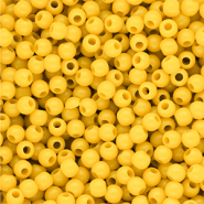 6 mm kralen van DQ acryl shiny Vibrant yellow 13-0858 TCX