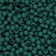 4 mm kralen van DQ acryl shiny Mediterranea green 19-4517 TCX