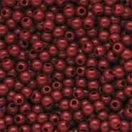 4 mm kralen van DQ acryl shiny Salsa red 18-1657 TCX