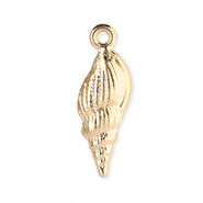 Metaal bedels shell Gold