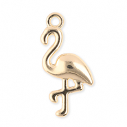 Metaal bedels flamingo Gold