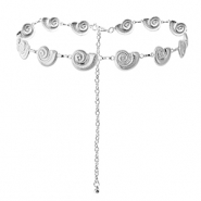 Heupkettingen shells Silver
