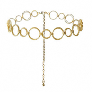 Heupkettingen double ring Gold