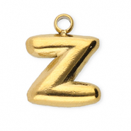 Bedels van Stainless steel Roestvrij staal (RVS) letter Z Gold
